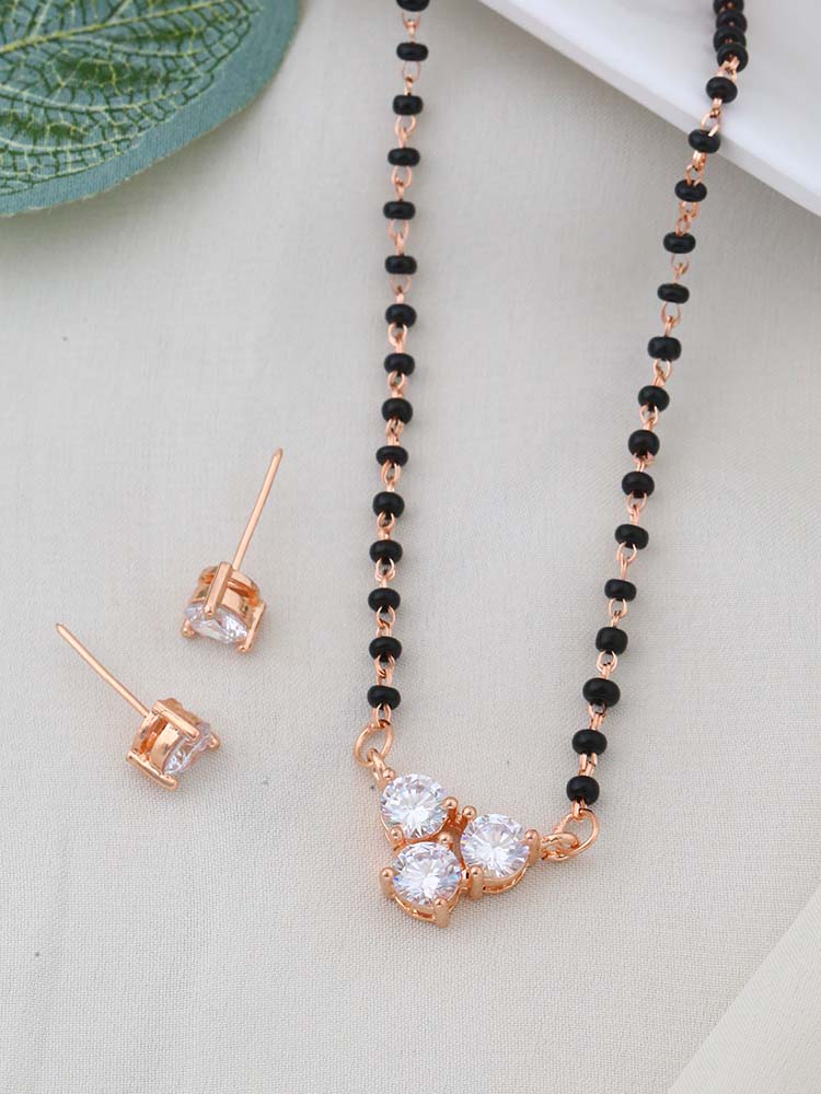 ROSE GOLD DOROTHY MANGALSUTRA SET