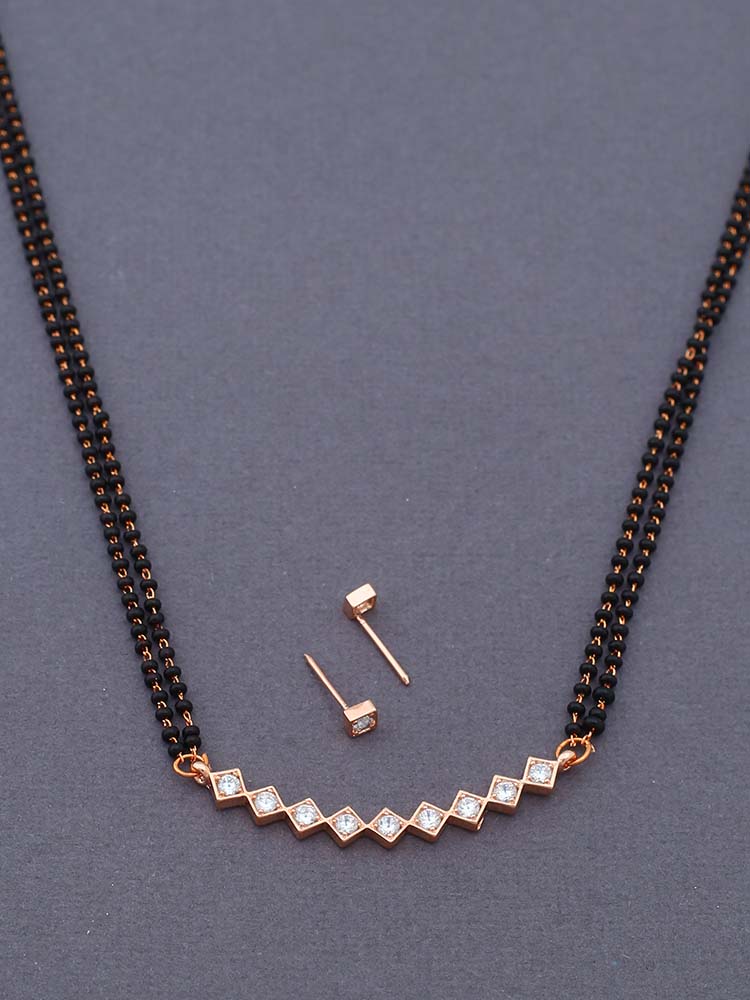 ROSE GOLD TAHINI MANGALSUTRA SET