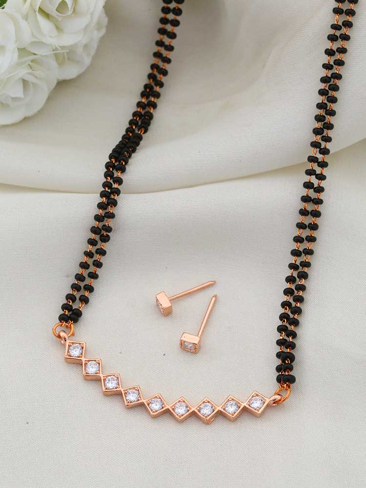 ROSE GOLD TAHINI MANGALSUTRA SET