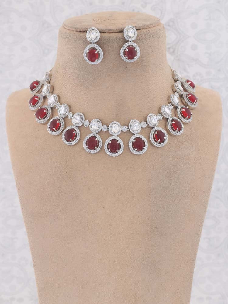 RUBY ADELE ZIRCONIA JEWELLERY SET