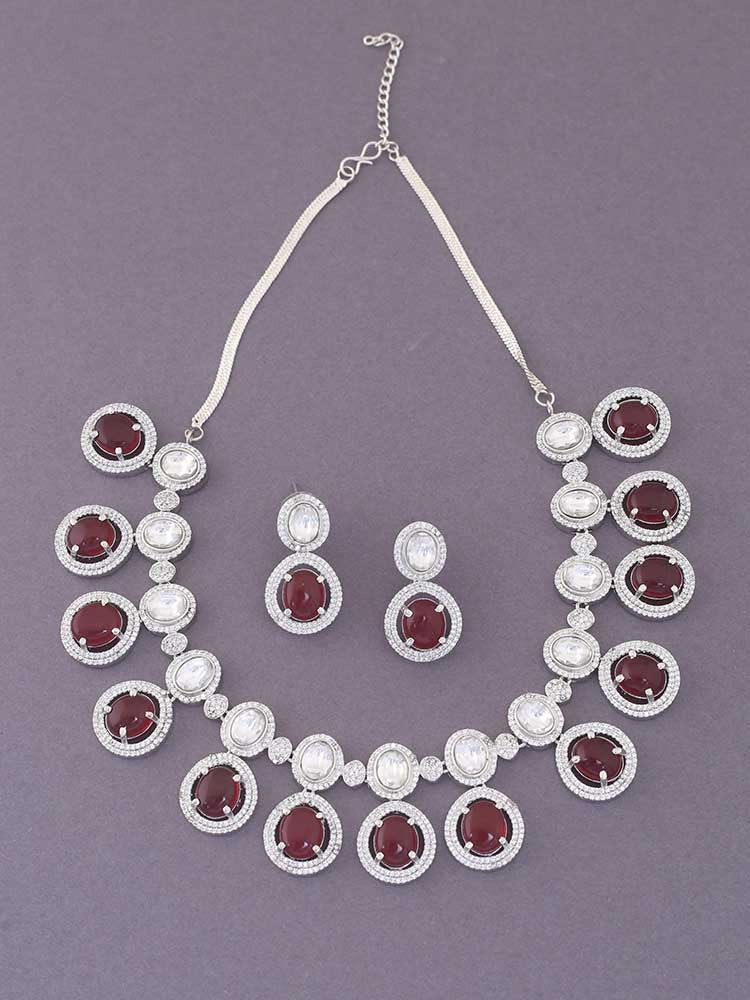 RUBY ADELE ZIRCONIA JEWELLERY SET