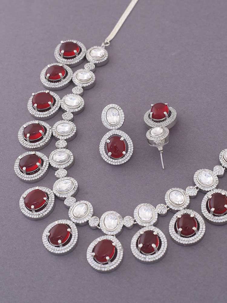 RUBY ADELE ZIRCONIA JEWELLERY SET