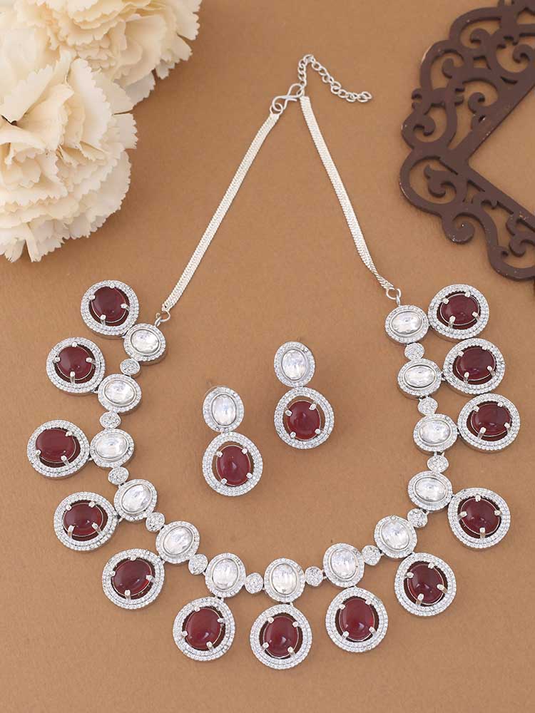 RUBY ADELE ZIRCONIA JEWELLERY SET