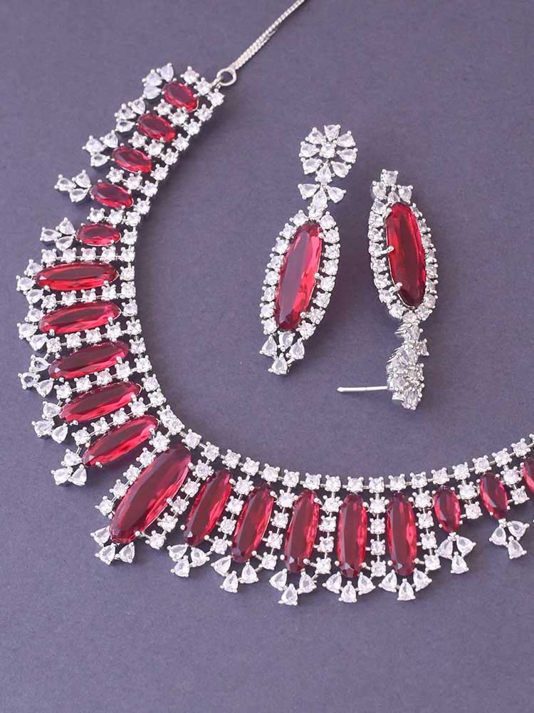 RUBY ADIE ZIRCONIA JEWELLERY SET