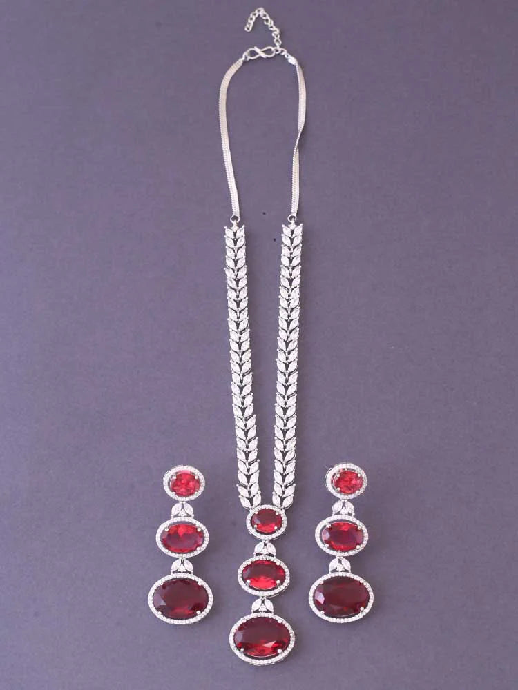 RUBY BENITO ZIRCONIA JEWELLERY SET