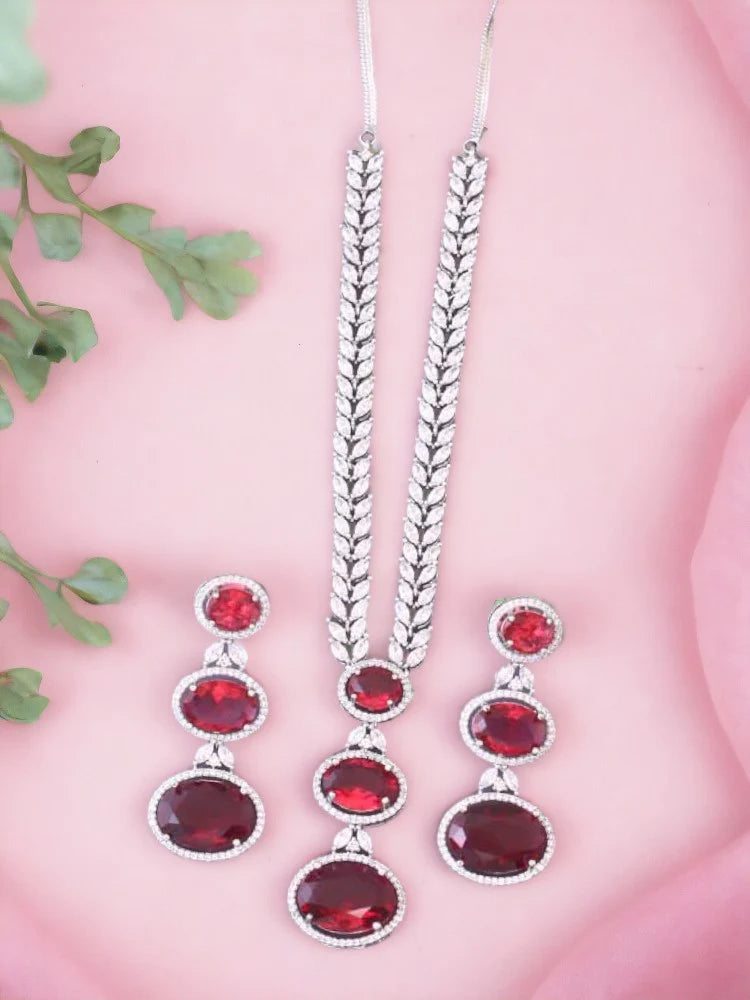 RUBY BENITO ZIRCONIA JEWELLERY SET