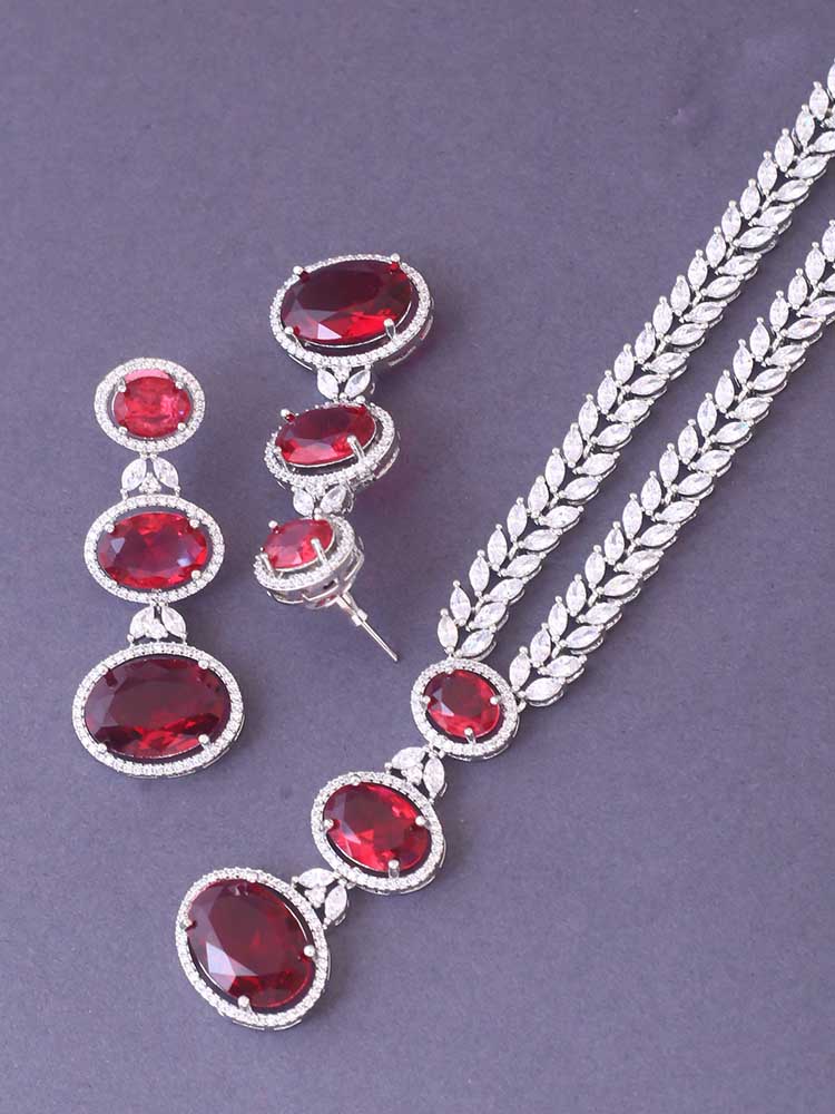 RUBY BENITO ZIRCONIA JEWELLERY SET