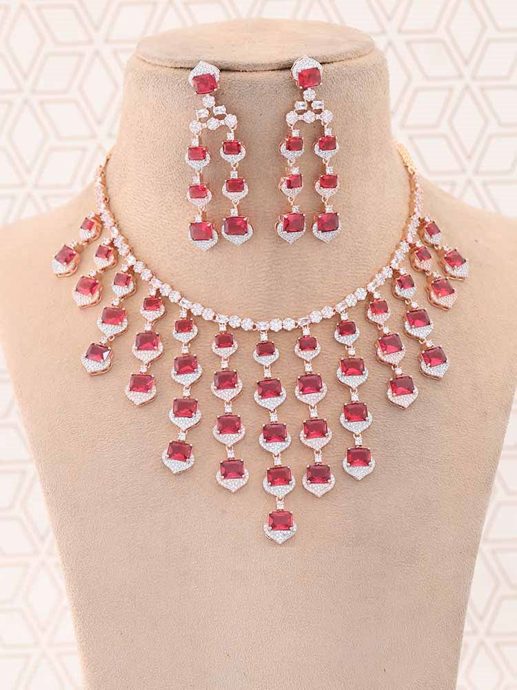 RUBY ELLYSE ZIRCONIA JEWELLERY SET