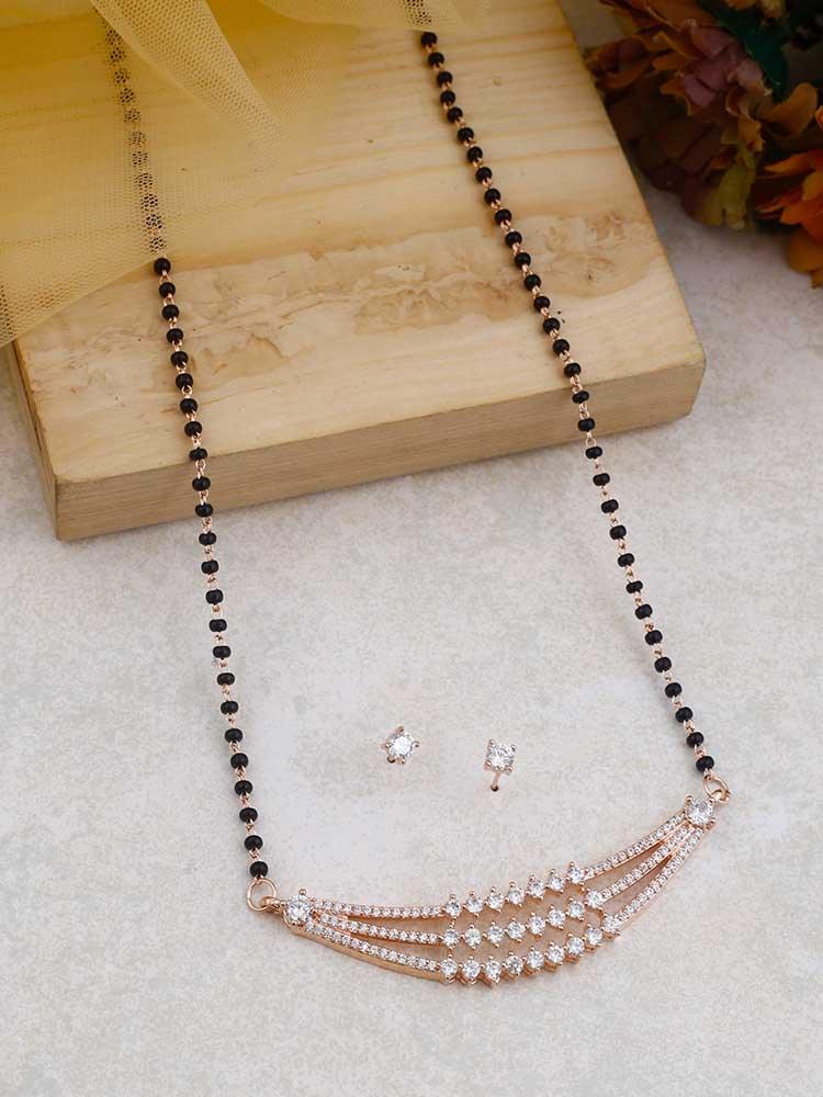 ROSE GOLD SHIKHA MANGALSUTRA SET