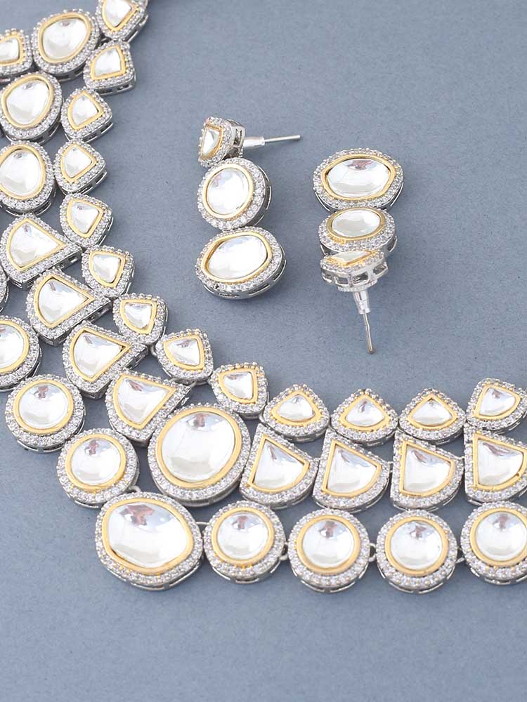 SILVER CORA ZIRCONIA JEWELLERY SET