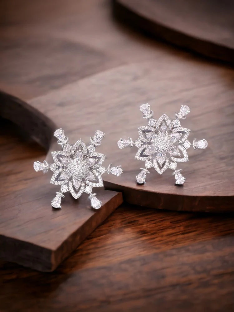 SILVER MARTHE ZIRCONIA STUDS