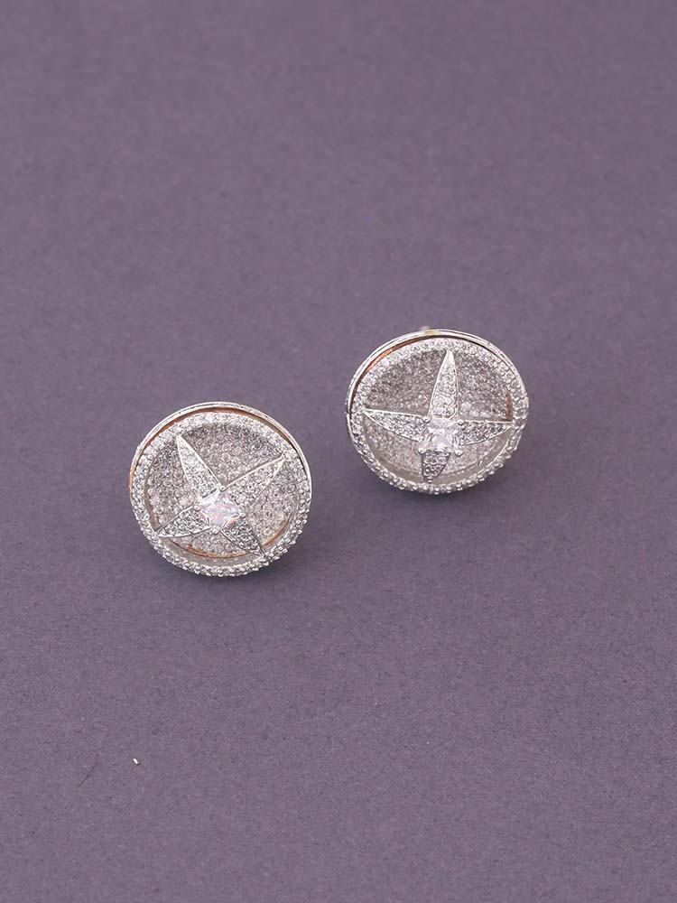 SILVER OLINE ZIRCONIA STUDS