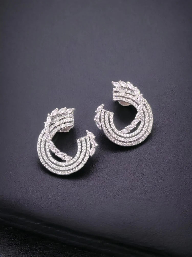 SILVER SVANHILD ZIRCONIA STUDS