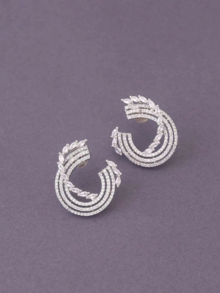 SILVER SVANHILD ZIRCONIA STUDS