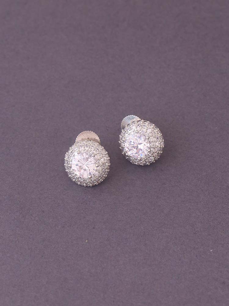 SILVER BELLATRIX ZIRCONIA STUDS