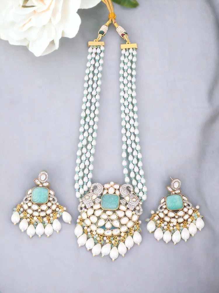 TURQUOISE MAANYA JEWELLERY SET