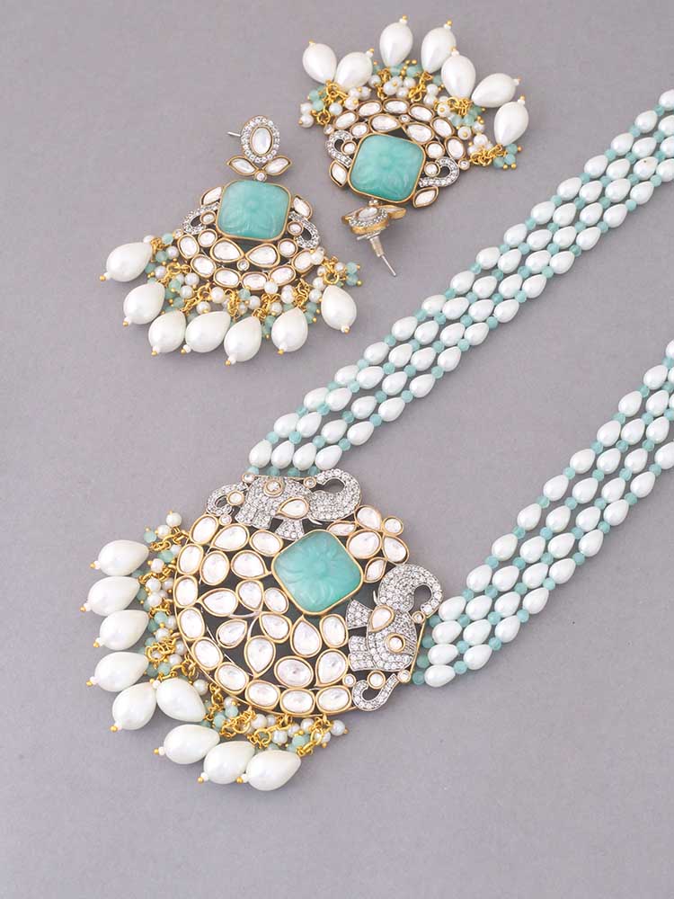 TURQUOISE MAANYA JEWELLERY SET