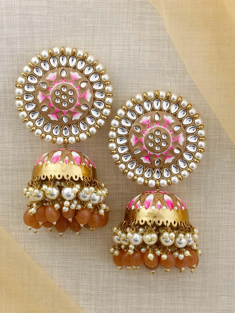 BROWN KRITIKA JHUMKIS